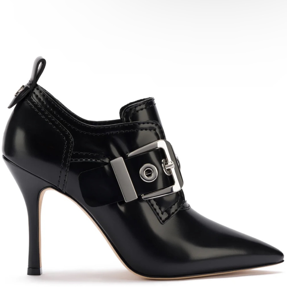 🌹LARROUDE🌹 Stewart Bootie In Black Leather Size: 6.5 - Picture 2 of 14